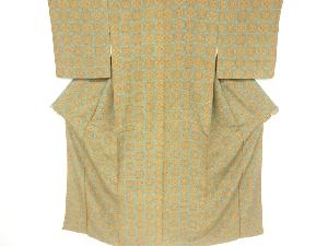 抽象花模様小紋着物